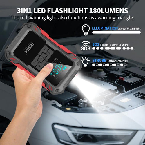 RSH 15000mAh Jump Starter & Tire Inflator
