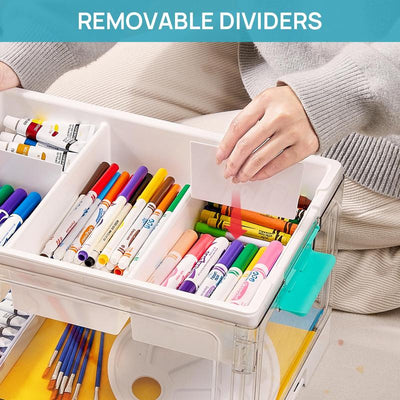 24QT Clear Craft & Toy Storage Organizer: One Box for All the Little Pieces