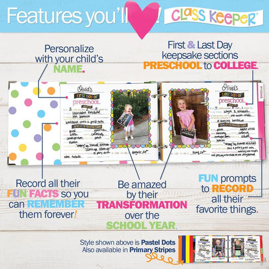Class Keeper® School Days Memory Book: No-Scrapbook Keepsake