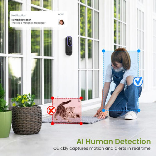 Wireless Doorbell Camera: 1080P