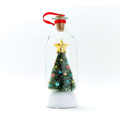 8" Recordable Christmas Tree Message in a Bottle: Grandchild's Voice Keepsake