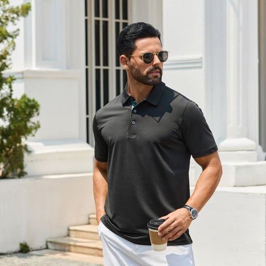 3-Pack Men's Stretch Performance Polo Shirts: Under $7 Each
