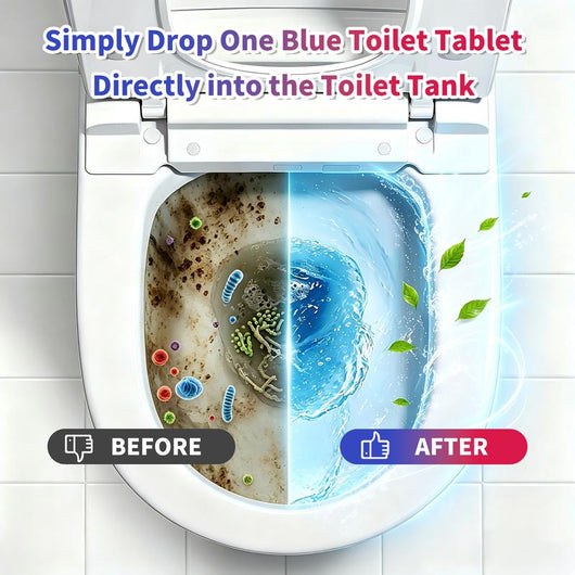 6-Pack Automatic Toilet Bowl Cleaner Tablets: Flush-Activated Freshness