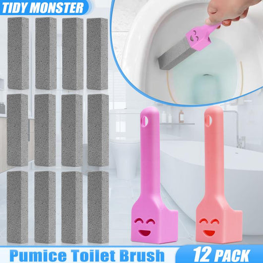 12-Pack Pumice Stone Toilet Ring Cleaners: Hard-Water Eraser