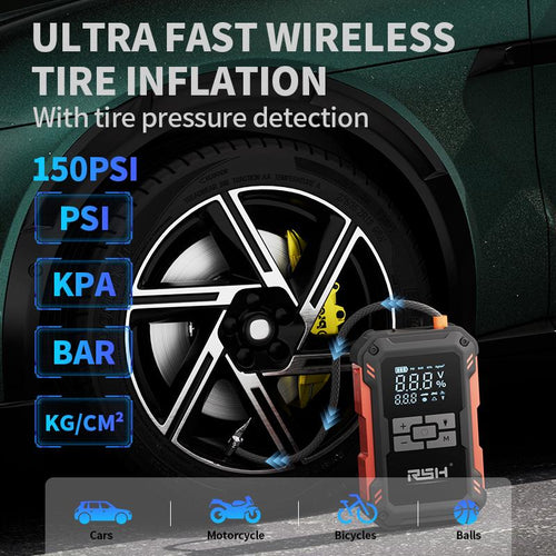 RSH 15000mAh Jump Starter & Tire Inflator