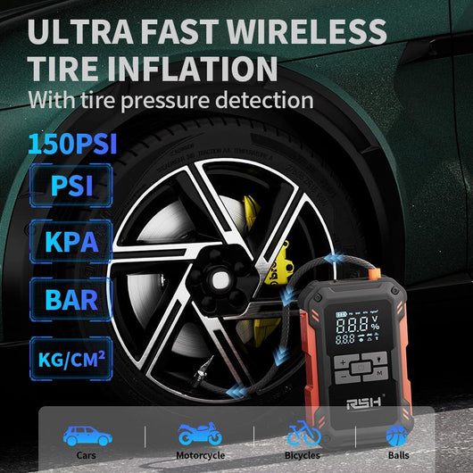 RSH 15000mAh Jump Starter & Tire Inflator