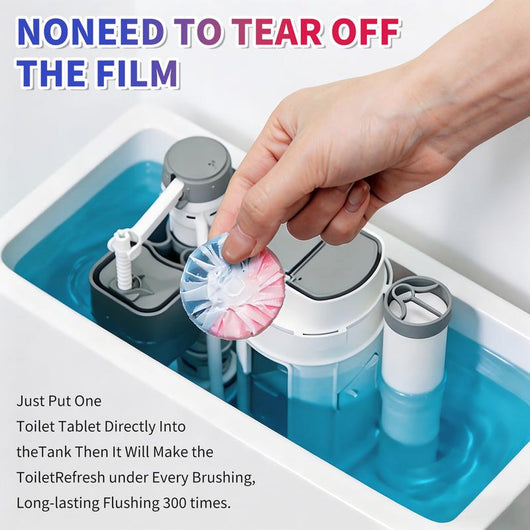 6-Pack Automatic Toilet Bowl Cleaner Tablets: Flush-Activated Freshness