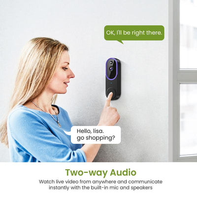Wireless Doorbell Camera: 1080P