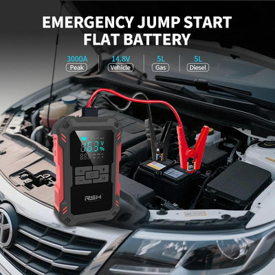 RSH 15000mAh Jump Starter & Tire Inflator