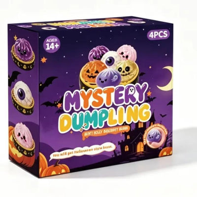 6-Pack Halloween Mystery Dumpling Squishy Toys: Spooky Surprise Box